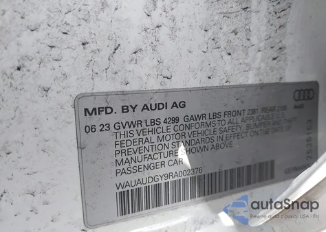 2024 Audi A3 Premium 40 Tfsi Front-Wheel Drive S Tronic z USA, uszkodzony, nr VIN WAUAUDGY9RA002376